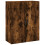 VidaXL vidaXL Wall Mounted Cabinets Bathroom Cupboard Side Cabinet 2 pcs Smoked Oak 5