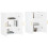 VidaXL vidaXL Wall Mounted Cabinets Bathroom Cabinet Cupboard Cabinet 2 pcs White 3