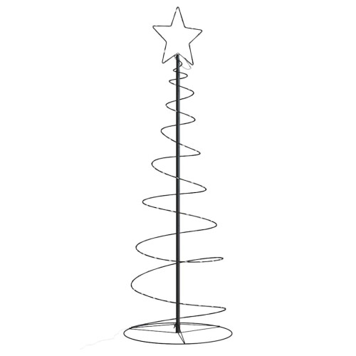 VidaXL vidaXL LED Christmas Tree 100 LEDs Warm White 150 cm waterfall Xmas tree light 2