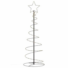 vidaXL LED Christmas Tree 100 LEDs Warm White 150 cm waterfall Xmas tree light