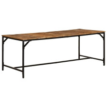 vidaXL Dining Table 200x100x75 cm Solid Wood Rough Mango dining room table