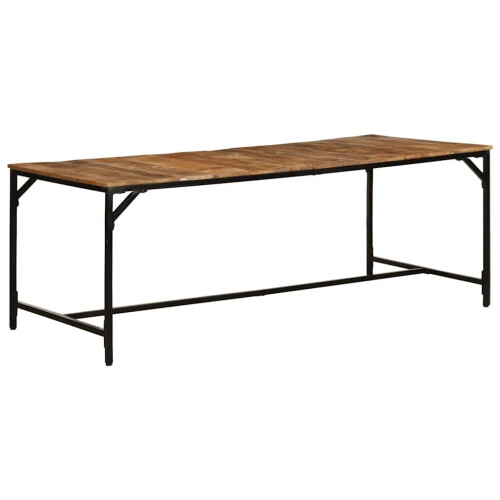 VidaXL vidaXL Dining Table 200x100x75 cm Solid Wood Rough Mango dining room table