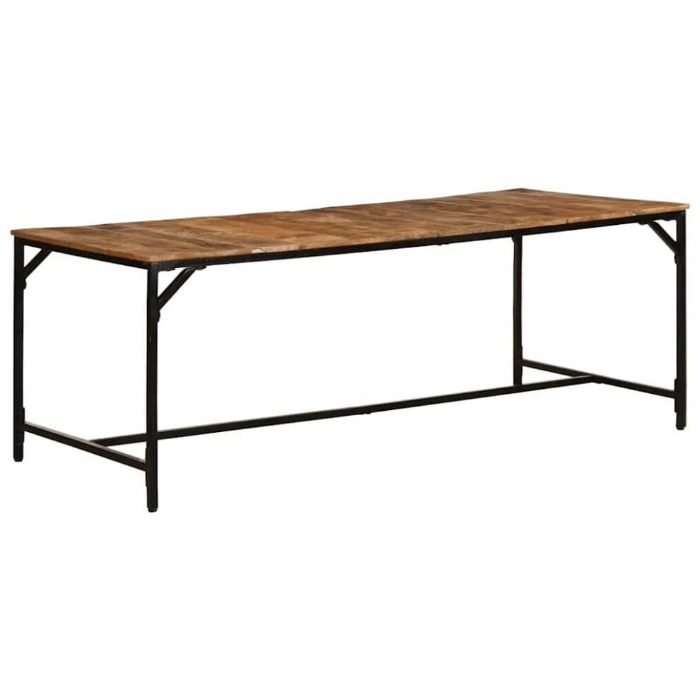 Vidaxl Dining Table 200X100x75 Cm Solid Wood Rough Mango Dining Room Table