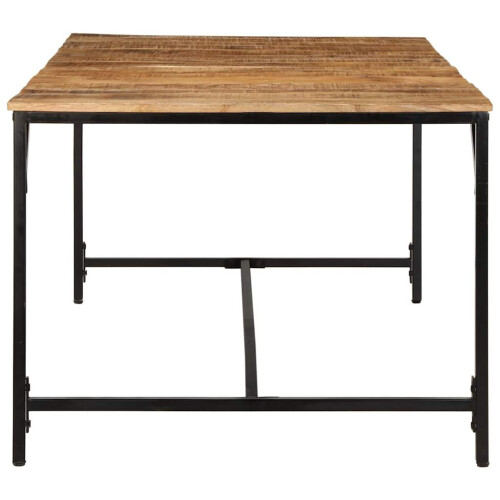 VidaXL vidaXL Dining Table 200x100x75 cm Solid Wood Rough Mango dining room table 2