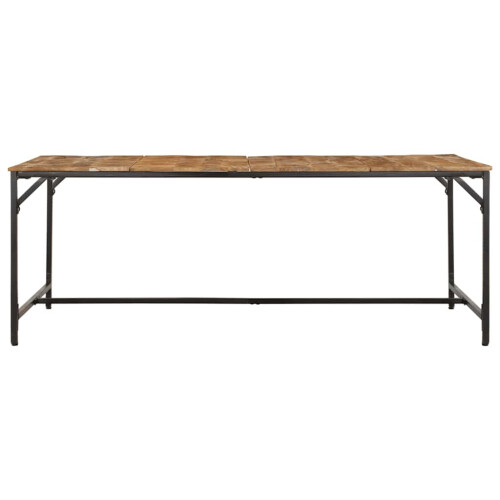 VidaXL vidaXL Dining Table 200x100x75 cm Solid Wood Rough Mango dining room table 1