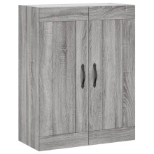 vidaXL Wall Mounted Cabinet Bathroom Wall Cabinet Grey Sonoma Engineered Wood