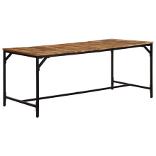 vidaXL Dining Table 180x90x75 cm Solid Wood Rough Mango dining room table
