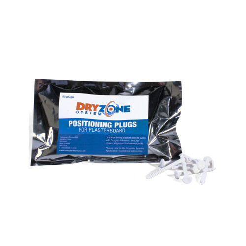 Dryzone Plasterboard Positioning Plugs White x50  - Dryzone Replastering System