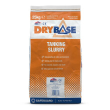 Drybase Tanking Slurry 25 KG - BBA Approved Waterproofing Cement for Walls, Basements, Ponds, Reservoirs