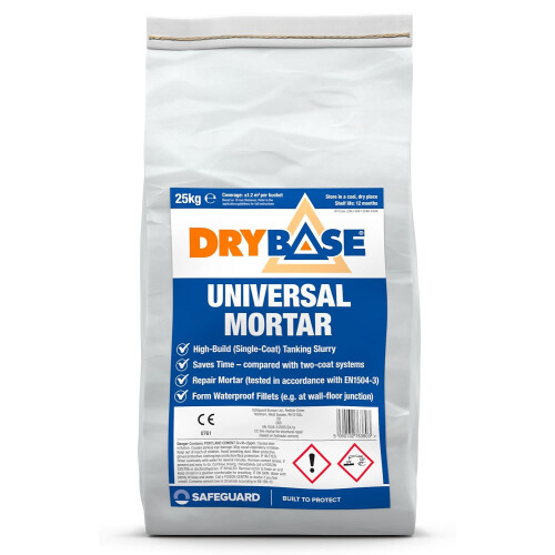 Drybase Universal Mortar - High-strength waterproofing mortar for concrete, masonry and render