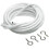 Dunnet Tools White Net Curtain Wire and Hooks Set - 3M Curtain wire 2