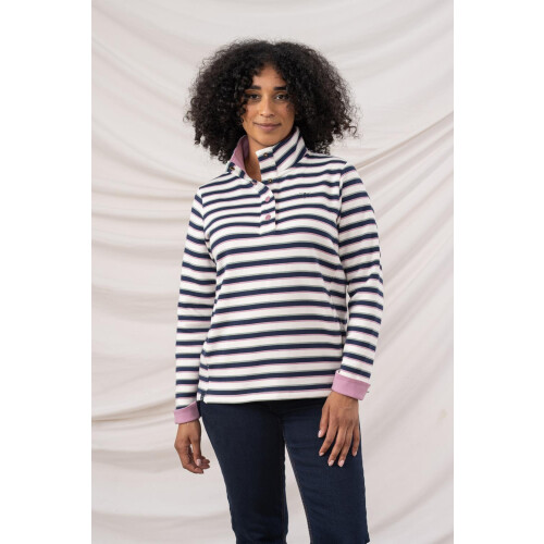 LightHouse (UK 16, Navy Sage Rose Stripe) Womens Haven Jersey 1