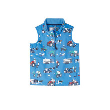 (3-4 Yrs, Blue Farm Print) Alex Kids Printed Gilet