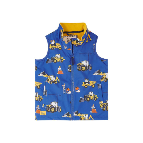 LightHouse (1-2 Yrs, JCB Pattern) Alex Kids Printed Gilet