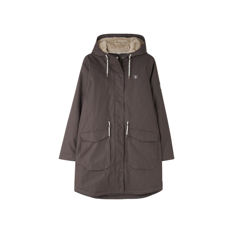 Lighthouse Women's (Uk, Cocoa) Isobel Faux Fur Lined Coat Size 12