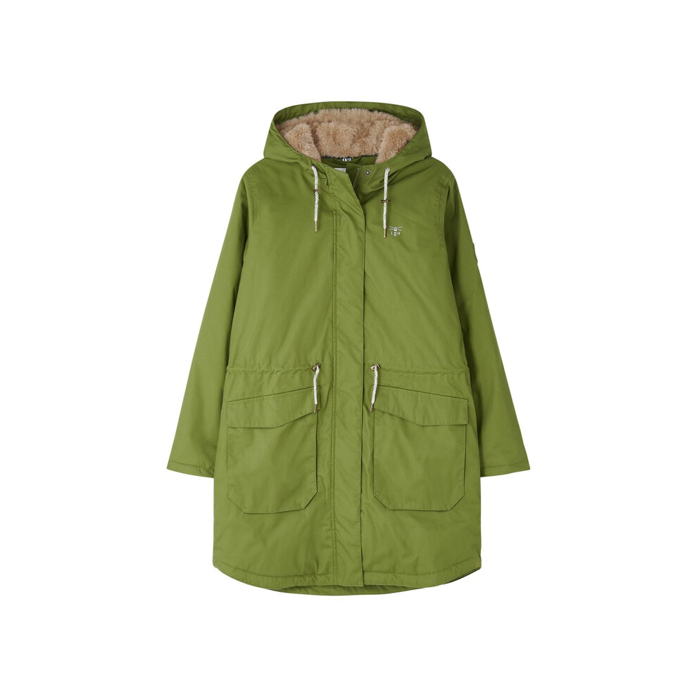 Lighthouse (Uk 10, Sea Kelp) Isobel Womens Faux Fur Lined Coat