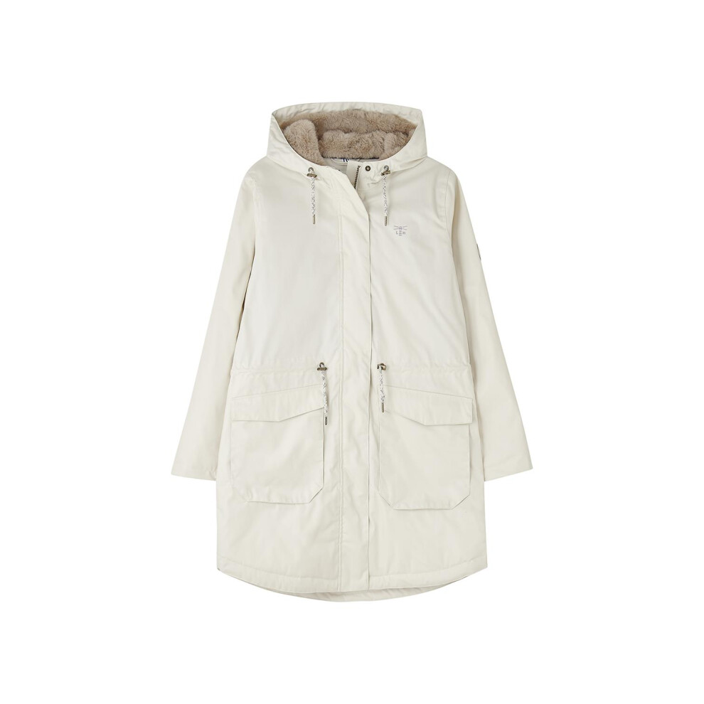 Lighthouse (Uk 20, Irish Cream) Isobel Womens Faux Fur Lined Coat