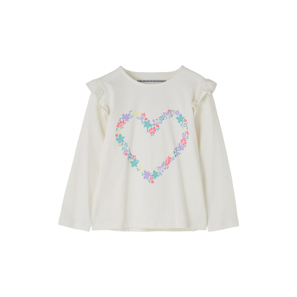 Lighthouse (2-3 Yrs, Floral Heart Print) Causeway Kids Long Sleeved Top