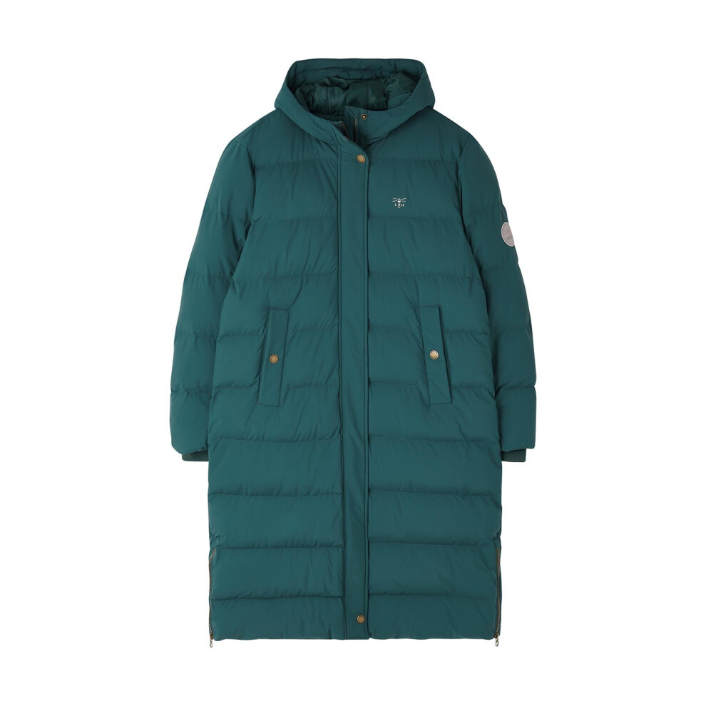 (UK 20, Pine) Savannah Womens Long Padded Jacket