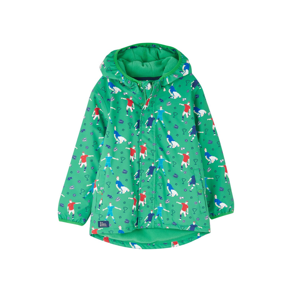Lighthouse (3-4 Yrs, Football Print) Finlay Kids Waterproof Jacket