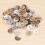 100 x 8 mm Perleknapper av perlemor, runde hoder 7