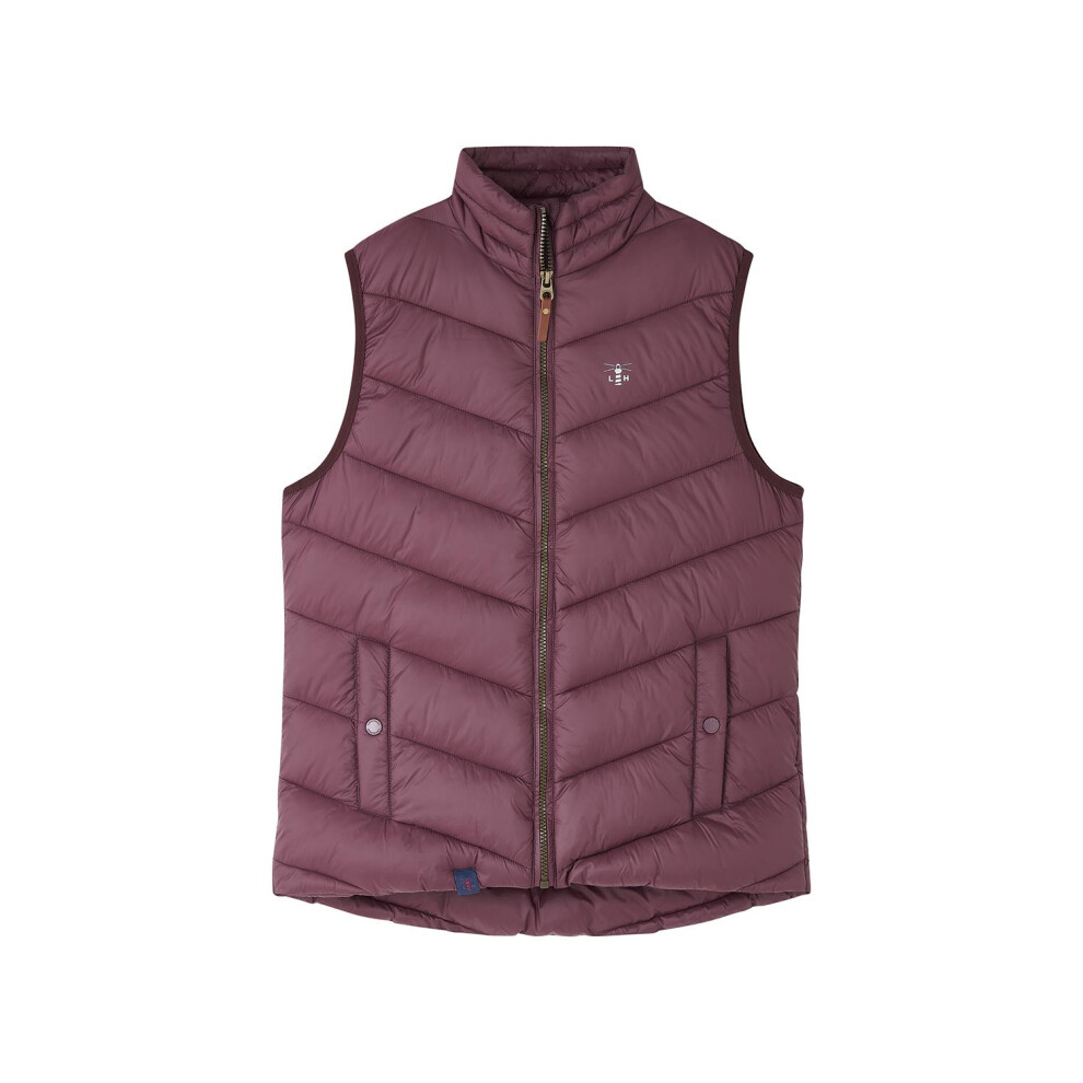 Lighthouse (Uk 10, Cranberry) Womens Laurel Warm Gilet - Ladies Lightweight Padded Sleeveless Vest