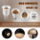 Adaptador de soquete E14 para E27 com extensão de base para lâmpadas LED/CFL 8