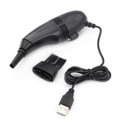 Mini aspirapolvere USB per tastiera per laptop e PC - Strumento per ufficio e casa - nero 2