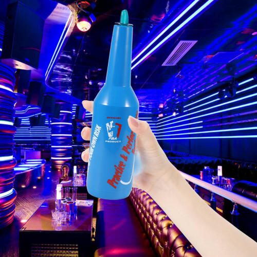 Flair Bartender – Bartending-övning för Bar/Pub, vinflaska cocktailshaker – Blå 2