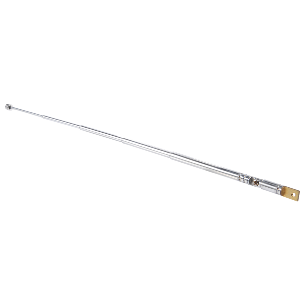 Replacement 25.4Cm 10" 5 Sections Telescopic Antenna Aerial For Radio Tv 4853518177926