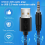3,5-mm AUX-Klinkenstecker auf USB 2.0 Typ-A Lade-Kabel-Adapter für Auto MP3 5