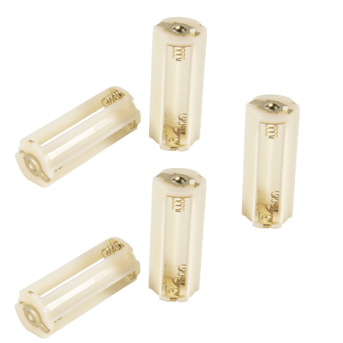 Ficklampa cylindrisk, 3x AAA-batterier, plastlåda, 5 st 2