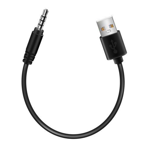 3,5-mm AUX-Klinkenstecker auf USB 2.0 Typ-A Lade-Kabel-Adapter für Auto MP3 2
