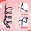 10 pezzi, 1 set, fermacapelli a spirale con vite, fermagli per capelli twist (Nero) 7