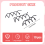 10 pezzi, 1 set, fermacapelli a spirale con vite, fermagli per capelli twist (Nero) 5