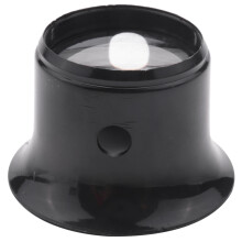 Lupa de ceasornicar, mărire 10x, lentilă oculară de bijutier, negru