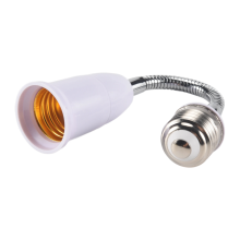 Bec LED cu suport pentru soclu, adaptor flexibil E27, extensie de 20 cm