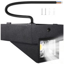 Luminária de Parede LED 5W Moderna, Exterior, à Prova d'Água, Perfeita para Corredor, Pátio, Portão, Terraço, Varanda e Jardim