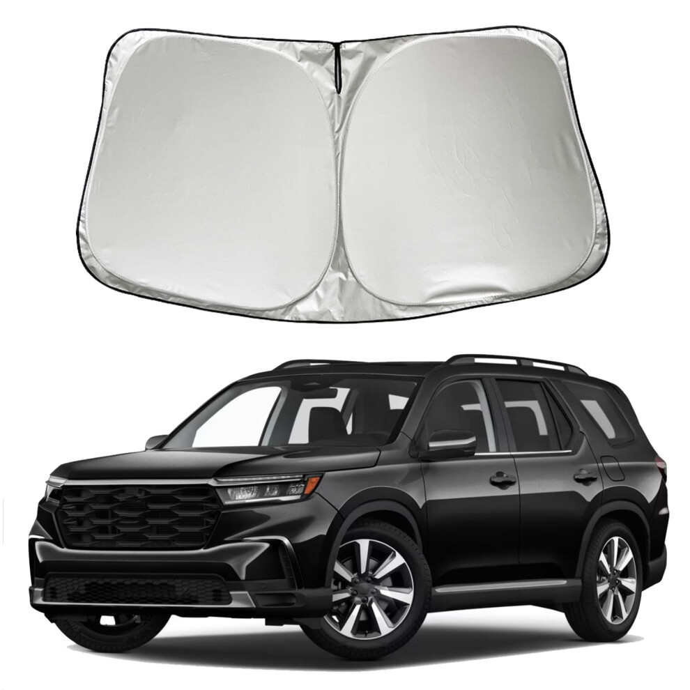 Car Windshield Sun Shade For Honda Pilot 2016, Foldable Front Window Visor 689788456966
