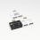 Bærbar mini USB-hub til 2-ports opladeradapter og splitter - dobbelt opladning til telefon og computer - sort 3