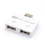 Bærbar mini USB-hub til 2-ports opladeradapter og splitter - dobbelt opladning til telefon og computer - sort 9