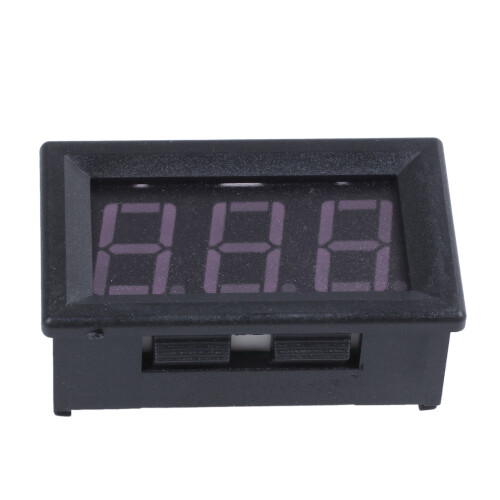 DC 0-99,9 V, 3 ledninger, LED-digitalt displaypanel, voltmetre, til bil og motor - RØD 1