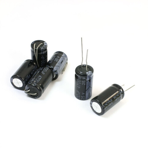 6 τεμ. 4700 μF / 25 V ηλεκτρολυτικός πυκνωτής αλουμινίου με ακροδέκτες ακτινωτού τύπου 2