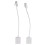 2x samec 8P4C / RJ45 RJ11 6P4C Ethernet adaptér M/F 2
