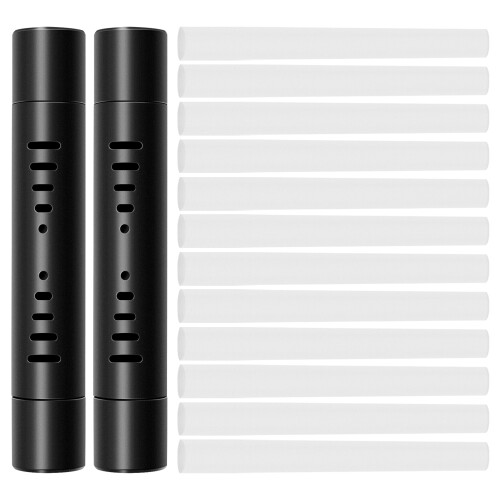 2 pezzi Clip diffusore d'olio per bocchetta dell'auto con 12 ricariche - Deodorante per auto - Profumo per auto 2
