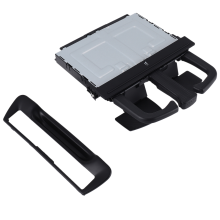 Hintere Armlehne Becherhalter-Umrandung Schwarz – Passend für A6/A7 2011-2016 8P0885995B 6PS 4G8863289A 4er-Set