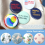 80 sett metallknappedeler og tilbehør til maskin for rund knappemaker, blanke badge-pins i bulk 5