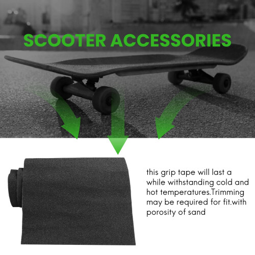 Vattentät grepptejp för skateboard och sparkcykel, perforerad, 84x23 cm 2