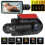 Câmera Dupla de Painel Dianteira e Interna para Carro 1440P+1080P, Caixa-Preta, Tela IPS de 3 Polegadas, Gravação com Visão Noturna 3
