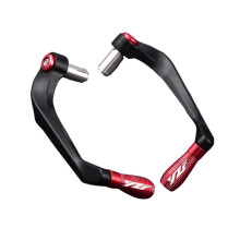 Handguard Motorcycle Handlebar Grips Guard Brake Clutch Lever Protector for Yamaha YZF R1 R6 2005 2006 2007 2008 2009 2010 2011 2012 2013, RedA